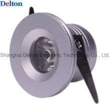 Delton 1W color plata mini LED Spot de iluminación (DT-CGD-018B)